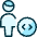 Single Man Actions Coding Icon from Ultimate Duotone Set