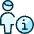 Single Man Actions Information Icon from Ultimate Duotone Set