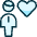 Single Man Heart Icon from Ultimate Duotone Set