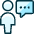 Single Neutral Chat Icon from Ultimate Duotone Set