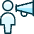 Single Neutral Megaphone Icon from Ultimate Duotone Set