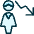 Single Woman Decrease Icon from Ultimate Duotone Set
