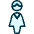 Single Woman Icon from Ultimate Duotone Set