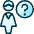 Single Woman Question Icon from Ultimate Duotone Set