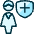 Single Woman Shield Icon from Ultimate Duotone Set