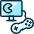 Video Game Controller Monitor Icon from Ultimate Duotone Set