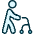 Disability Walking Help Icon from Ultimate Duotone Set