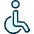 Disability Wheelchair icon - Free transparent PNG, SVG. No sign up needed.