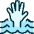 Safety Drown Hand Icon from Ultimate Duotone Set