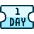 Ticket Day 1 Icon from Ultimate Duotone Set