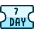 Ticket Day 7 icon - Free transparent PNG, SVG. No sign up needed.