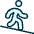 Walking Descend Icon from Ultimate Duotone Set