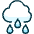 Weather Cloud Rain Drops icon - Free transparent PNG, SVG. No sign up needed.
