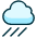 Weather Cloud Rain Icon from Ultimate Duotone Set