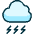 Weather Cloud Thunder Heavy icon - Free transparent PNG, SVG. No sign up needed.