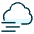 Weather Cloud Wind 2 Icon from Ultimate Duotone Set