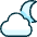 Weather Night Cloudy icon - Free transparent PNG, SVG. No sign up needed.