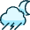 Weather Night Thunder Rain Icon from Ultimate Duotone Set