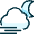 Weather Night Wind Icon from Ultimate Duotone Set