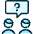 Team Meeting Message Men Question Icon from Ultimate Duotone Set | Free Download as SVG Vector and Transparent PNG | Streamline icons