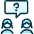 Team Meeting Message Women Question icon - Free transparent PNG, SVG. No sign up needed.
