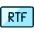 File Rtf Icon from Ultimate Duotone Set