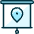 Presentation Projector Screen Pin Icon from Ultimate Duotone Set