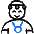 Geometric People Man Tribal Icon from Freehand Duotone Set