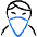 Geometric Crime Man Riot 1 Icon from Freehand Duotone Set