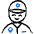 Geometric Police Man 2 Icon from Freehand Duotone Set