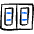 Architecture Door Double 1 icon - Free transparent PNG, SVG. No sign up needed.