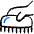 Cleaning Scrubing Brush Icon from Freehand Duotone Set