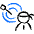 Business Coaching Target Icon from Freehand Duotone Set