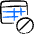 Business Workflow Data Table Disable Icon from Freehand Duotone Set