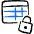 Business Workflow Data Table Lock Icon from Freehand Duotone Set