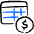 Business Workflow Data Table Money Icon from Freehand Duotone Set