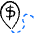 Business Cash Location Pin Direction Icon from Freehand Duotone Set