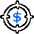 Business Cash Target Icon from Freehand Duotone Set