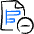 Data File Bars Subtract Icon from Freehand Duotone Set