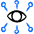 Seo Eye Network Icon from Freehand Duotone Set