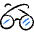 Glasses Circle Icon from Freehand Duotone Set