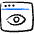 App Window Eye View Icon from Freehand Duotone Set