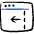 App Window Move Left Icon from Freehand Duotone Set