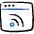 App Window Rss Icon from Freehand Duotone Set