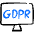 Security Gdpr Monitor Icon from Freehand Duotone Set