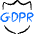 Security Gdpr Shield Icon from Freehand Duotone Set