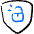 Security Shield Unlock Icon from Freehand Duotone Set