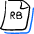 File Code Rb Icon from Freehand Duotone Set