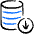 Database Download Icon from Freehand Duotone Set