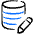 Database Edit Icon from Freehand Duotone Set